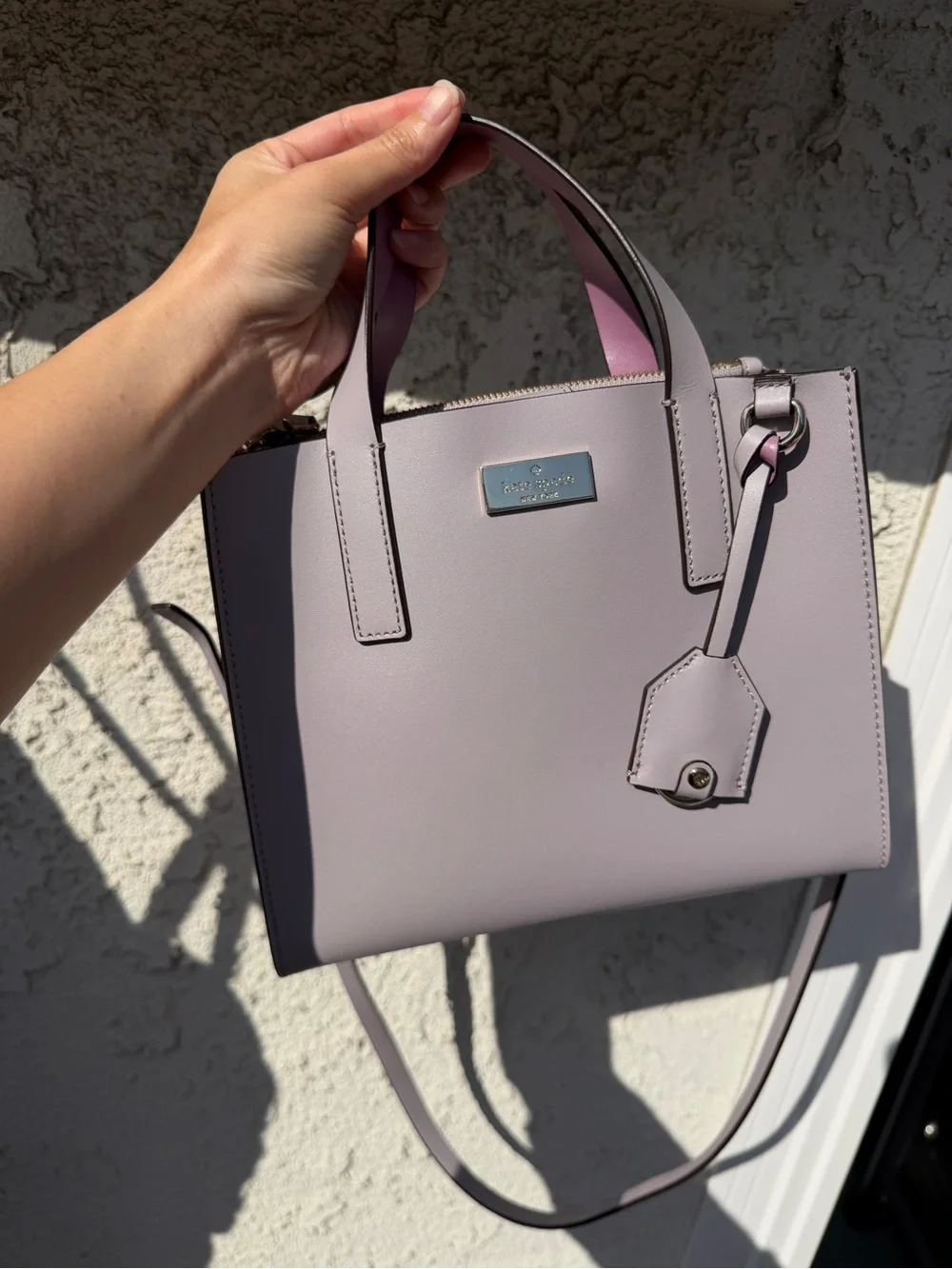 kate spade Lavender Structured crossbody satchel Anissa